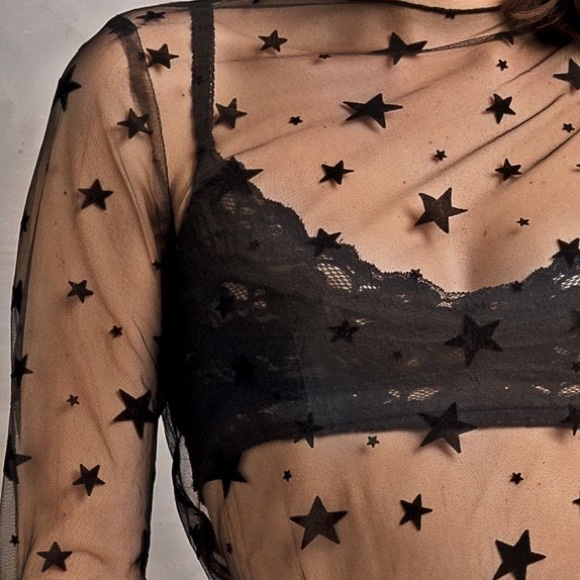 Tops - Star Mesh Top
